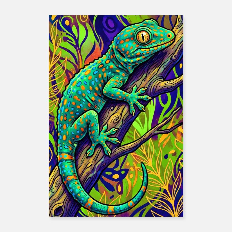 Gecko Poster 40 x 60 cm