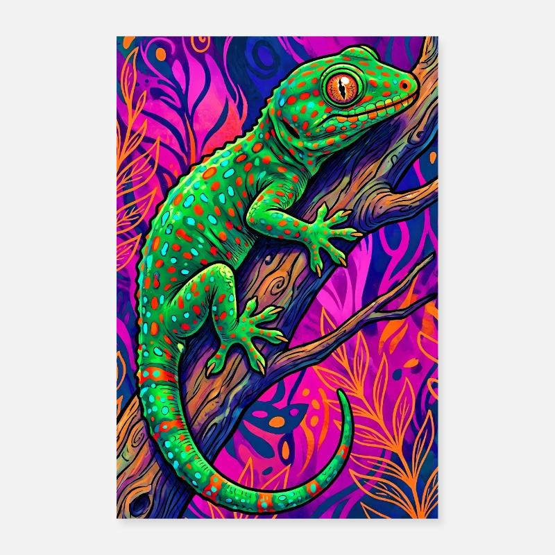 Gecko Poster 40x60 cm