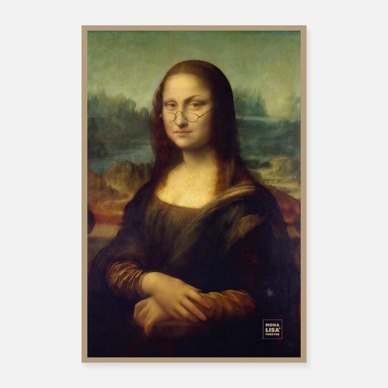 Mona Lisa suspicious judgmental Poster 16" x 24" (40x60 cm)