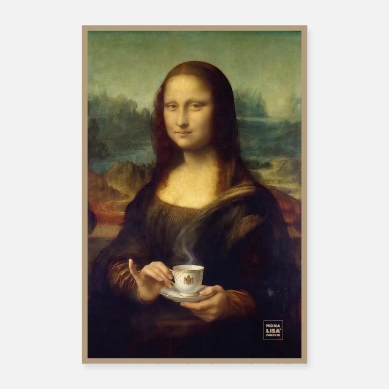 Mona Lisa Teezeit Poster 40x60 cm