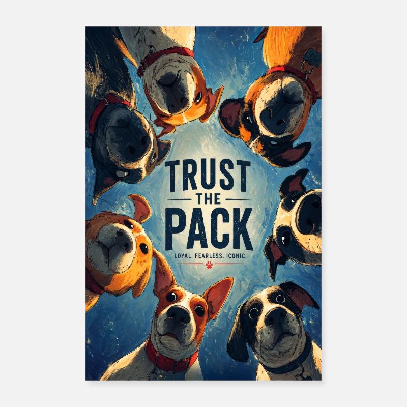 Vertraue dem Rudel. Poster 40x60 cm
