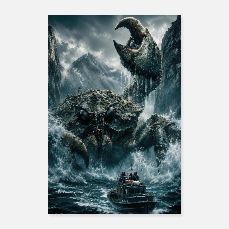 Blocage du Kraken gelé Poster 40 x 60 cm