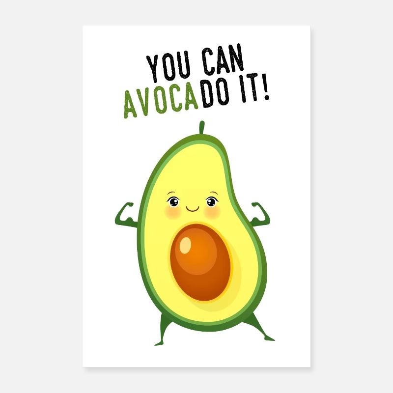 You Can AvocaDo It! - Poster 40x60 cm - Weiß
