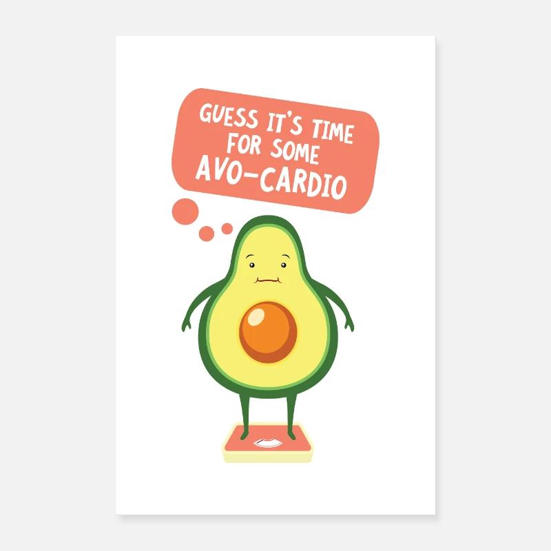 Devinez qu'il est temps pour certains Avio Cardio Poster 40 x 60 cm