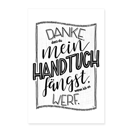 Handtuch - POSTER - Poster 40x60 cm