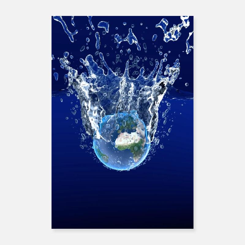 Global Warming Blue Edition Poster 16" x 24" (40x60 cm)