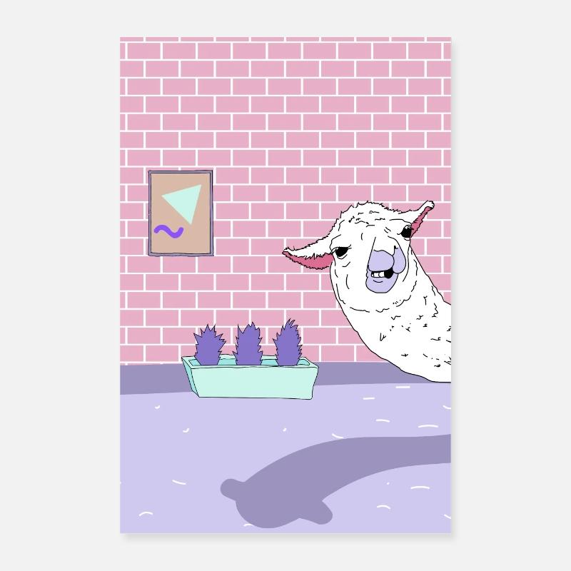 lama Poster 40 x 60 cm