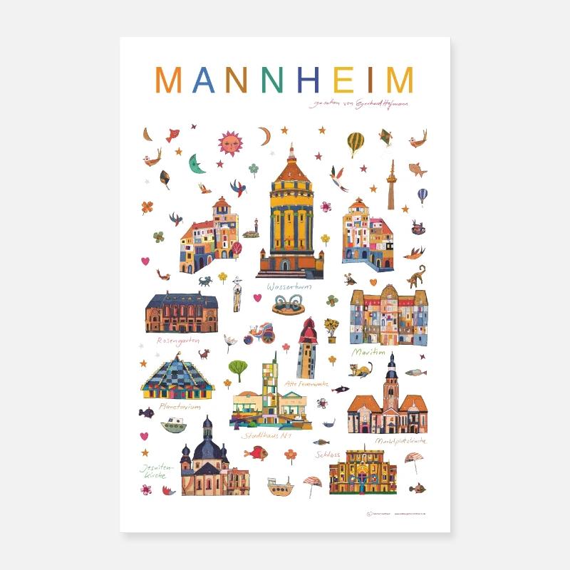 Mannheim Poster 16" x 24" (40x60 cm)