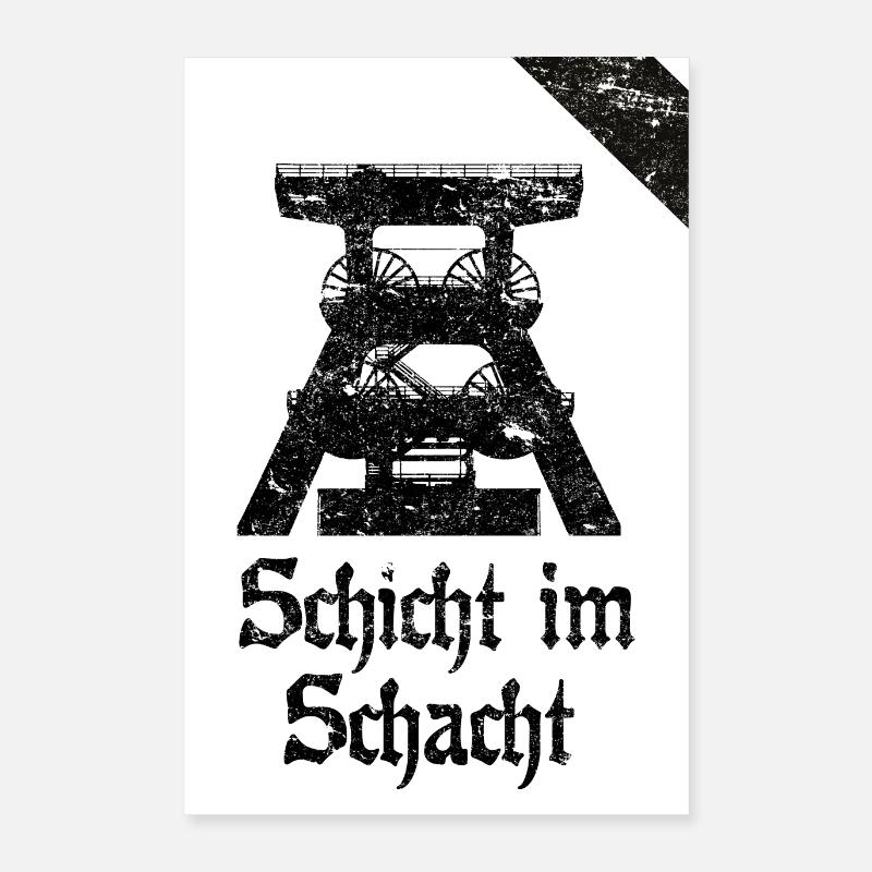 Layer in the pit mine mining funeral Poster 16" x 24" (40x60 cm)