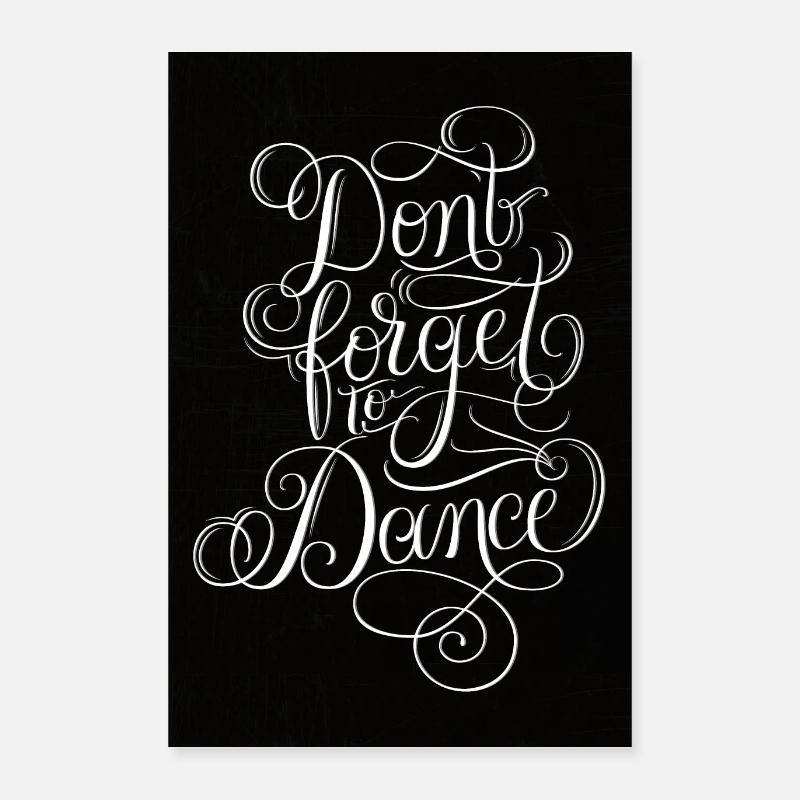 danse - Poster 40 x 60 cm - blanc