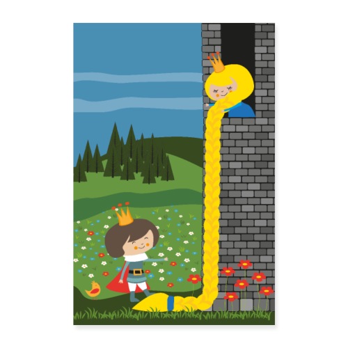 Rapunzel lass Dein Haar herunter! - Poster 40x60 cm
