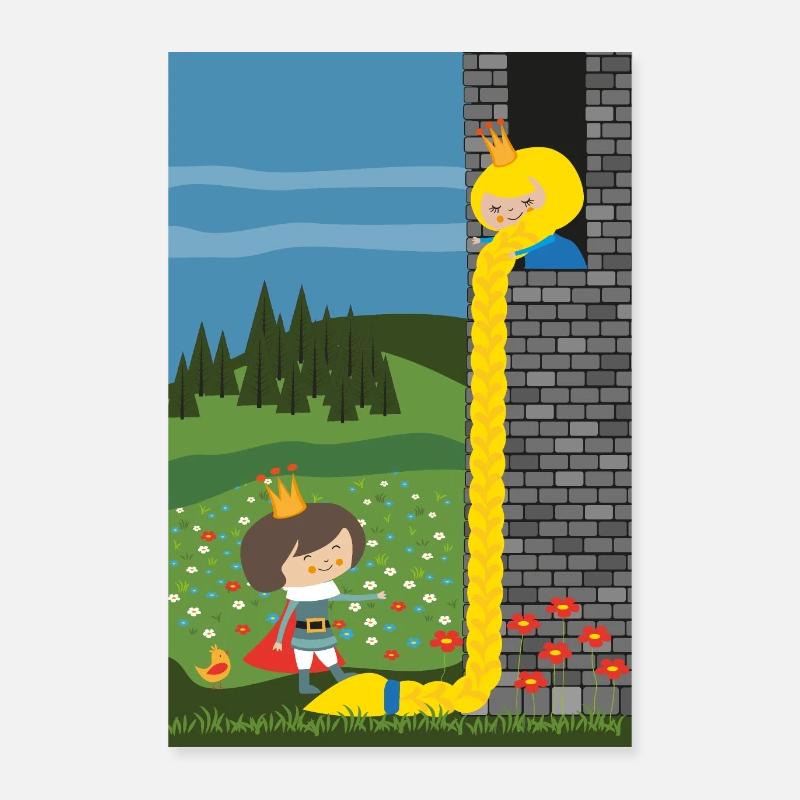 Rapunzel lass Dein Haar herunter! Poster 40x60 cm