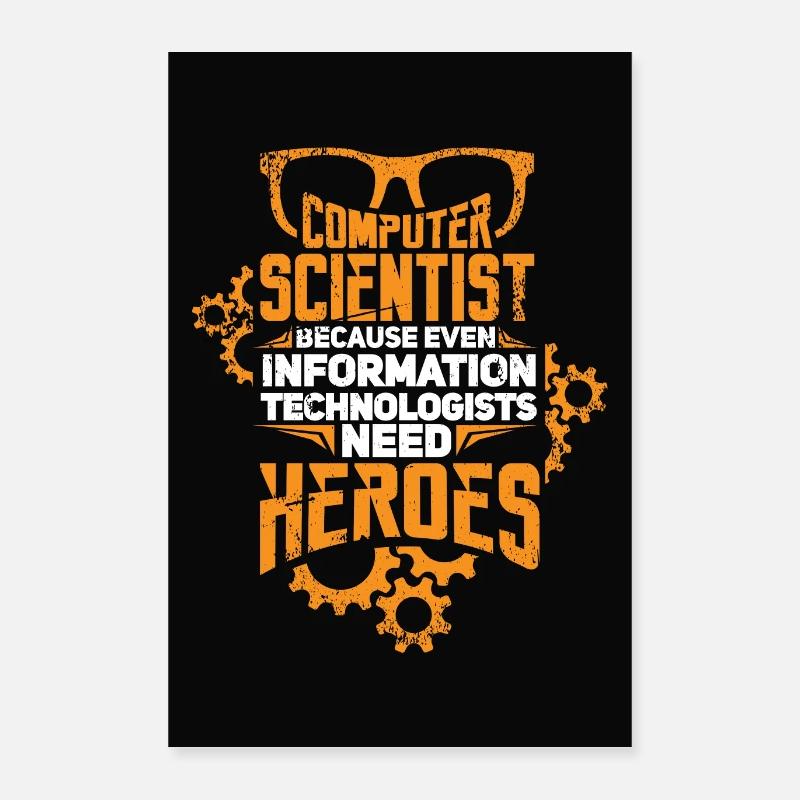 Informatik informatiker Geschenkidee Poster 40x60 cm