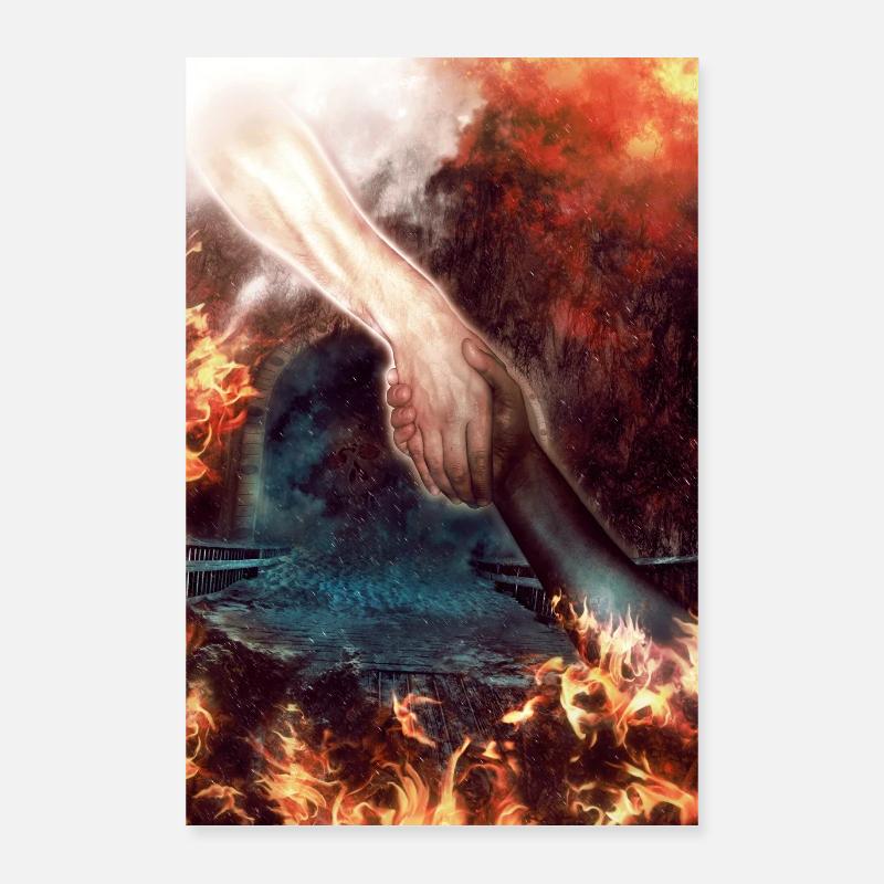 Jésus sauvé Poster 40 x 60 cm