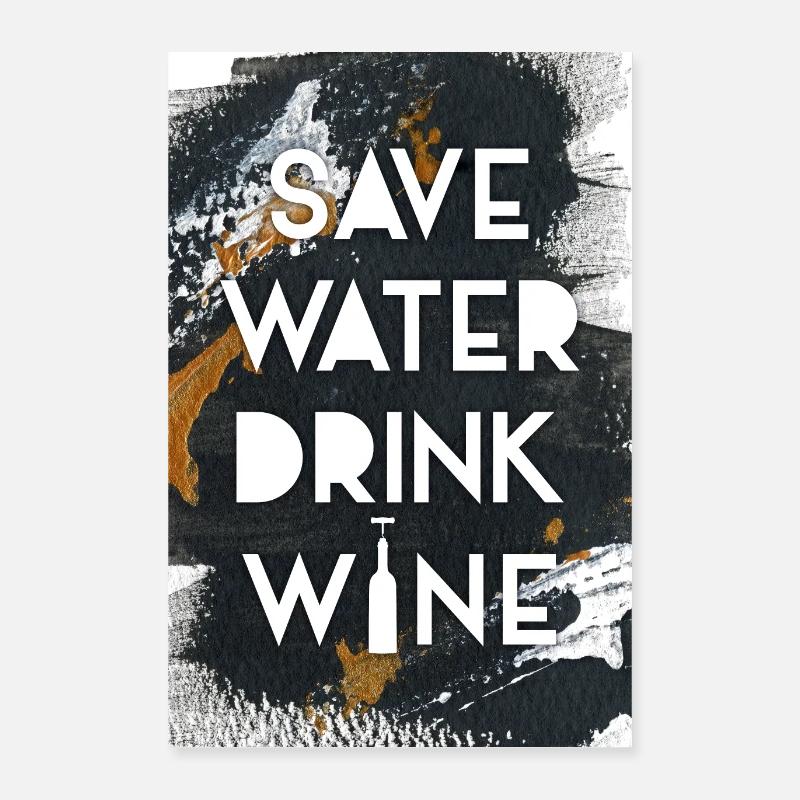 save water poster Poster 16" x 24" (40x60 cm)