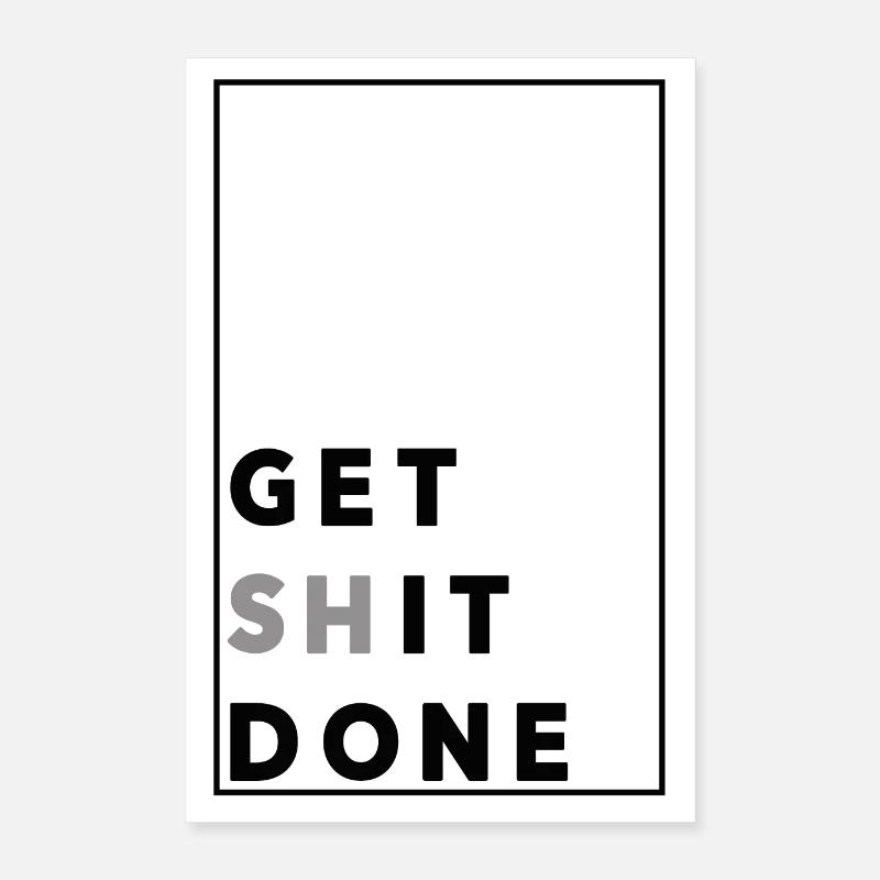 faire la merde Poster 40 x 60 cm