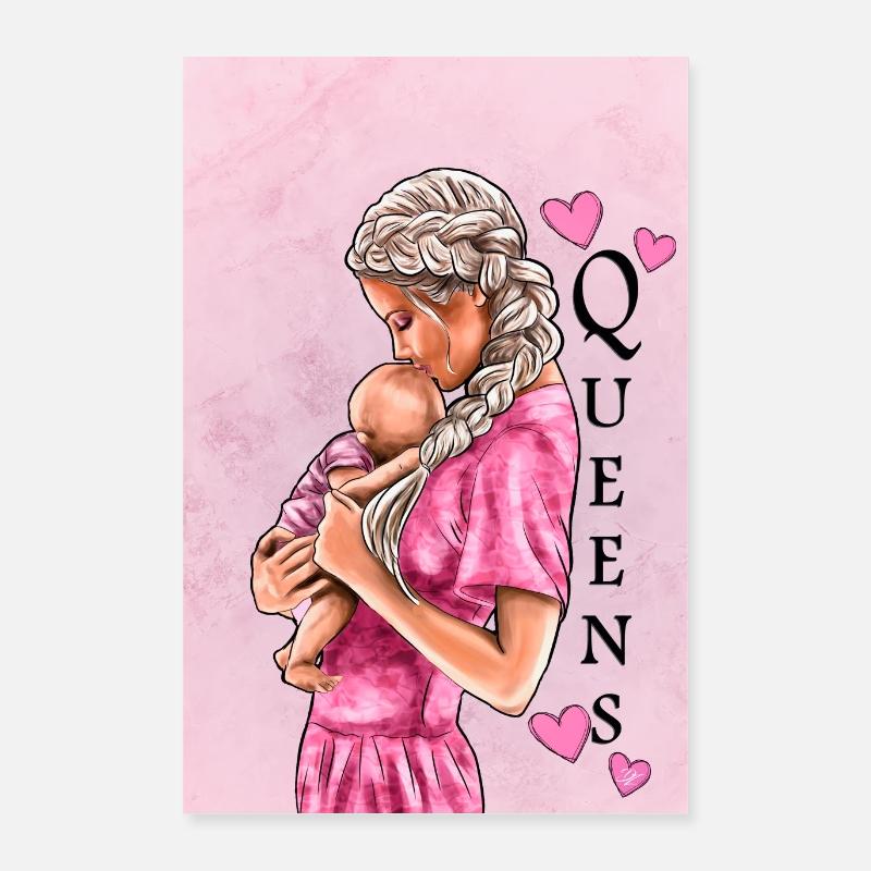 Queens | Yolo Artwork - Poster 16" x 24" (40x60 cm) - white