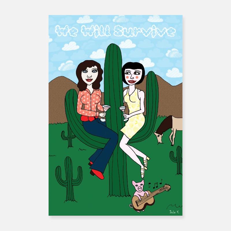 Jule K.- Nous survivrons Poster 40 x 60 cm