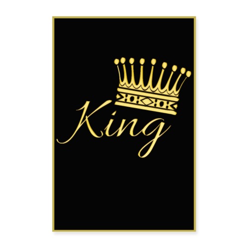 Poster - King couleur or - Poster 40 x 60 cm