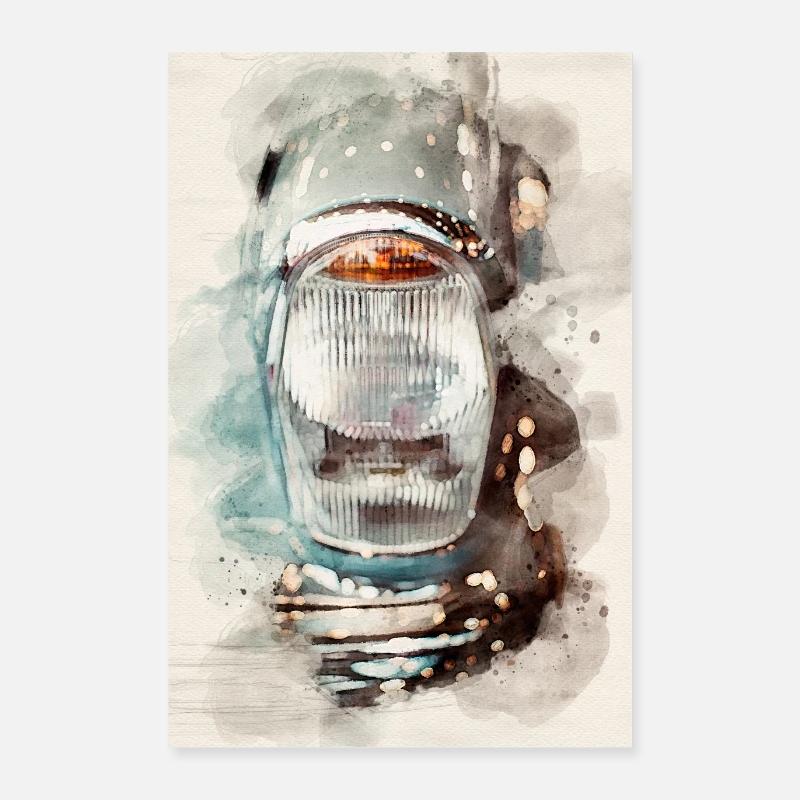 Pagoda 280 SL W113 - Poster 40 x 60 cm - blanc