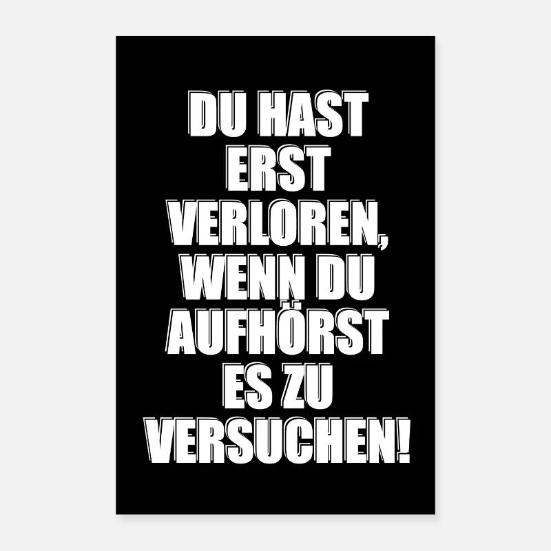 Zukunft Erfolg Mindset Motivation Inspiration Poster 40x60 cm