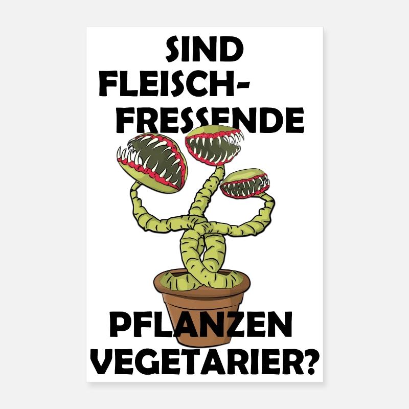 Sind fleischfressende Pflanzen Vegetarier? Poster 40x60 cm