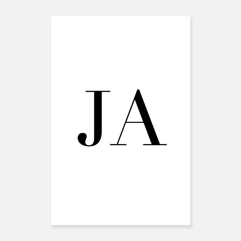 OUI simplement - Poster 40 x 60 cm - blanc