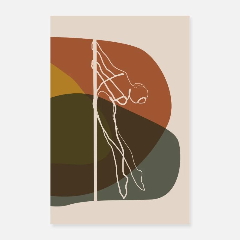 Poledance IllustrationSeries 2/2 Poster 16" x 24" (40x60 cm)