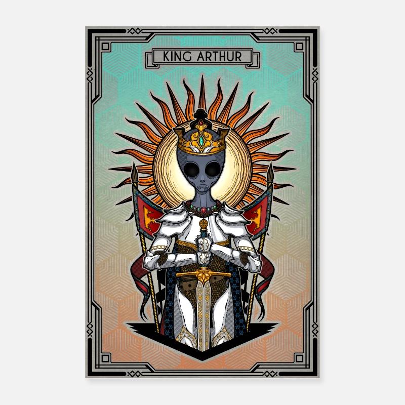 L’étranger Roi Arthur - Affiche Poster 40 x 60 cm