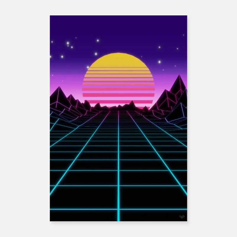 80s Poster 40x60 cm