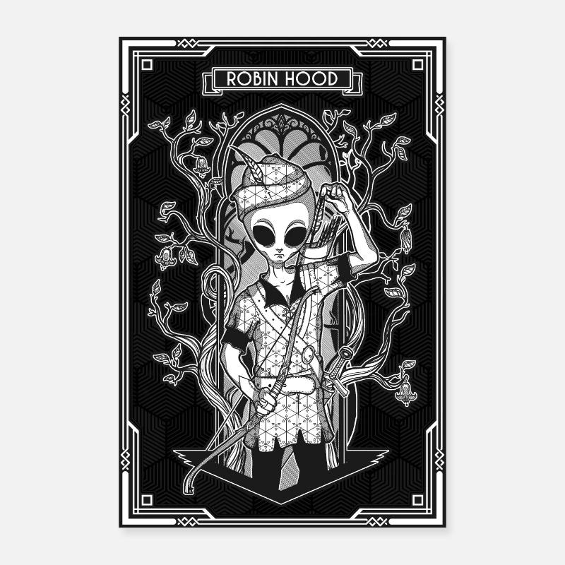 L’extraterrestre Robin des Bois - Affiche Poster 40 x 60 cm