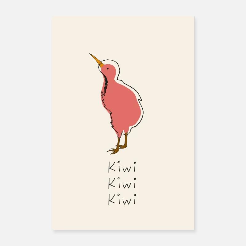 Kiwi doux 3 Poster 40 x 60 cm