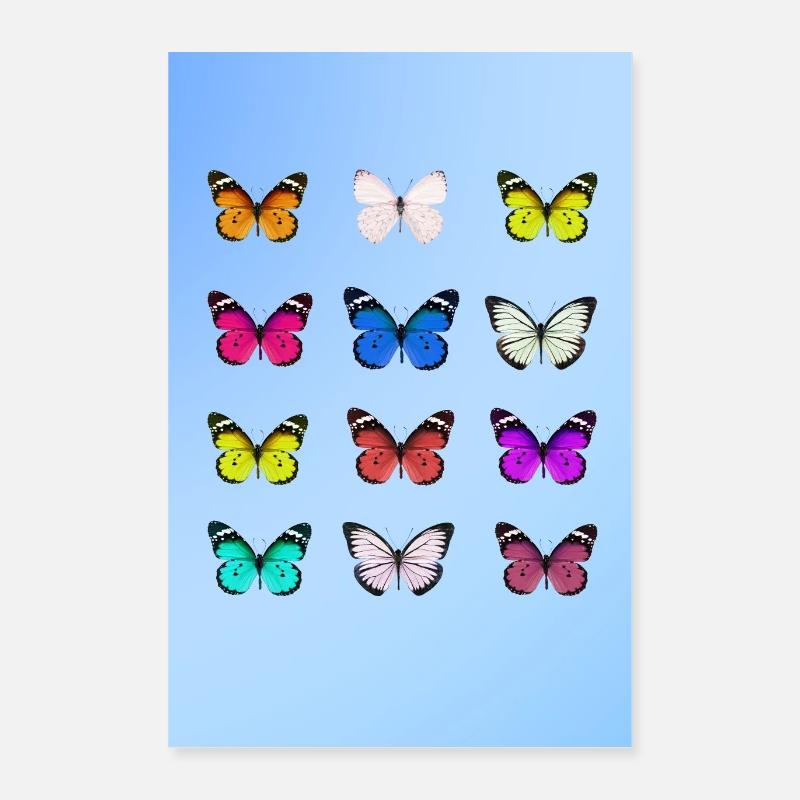Affiche papillon Poster 40 x 60 cm
