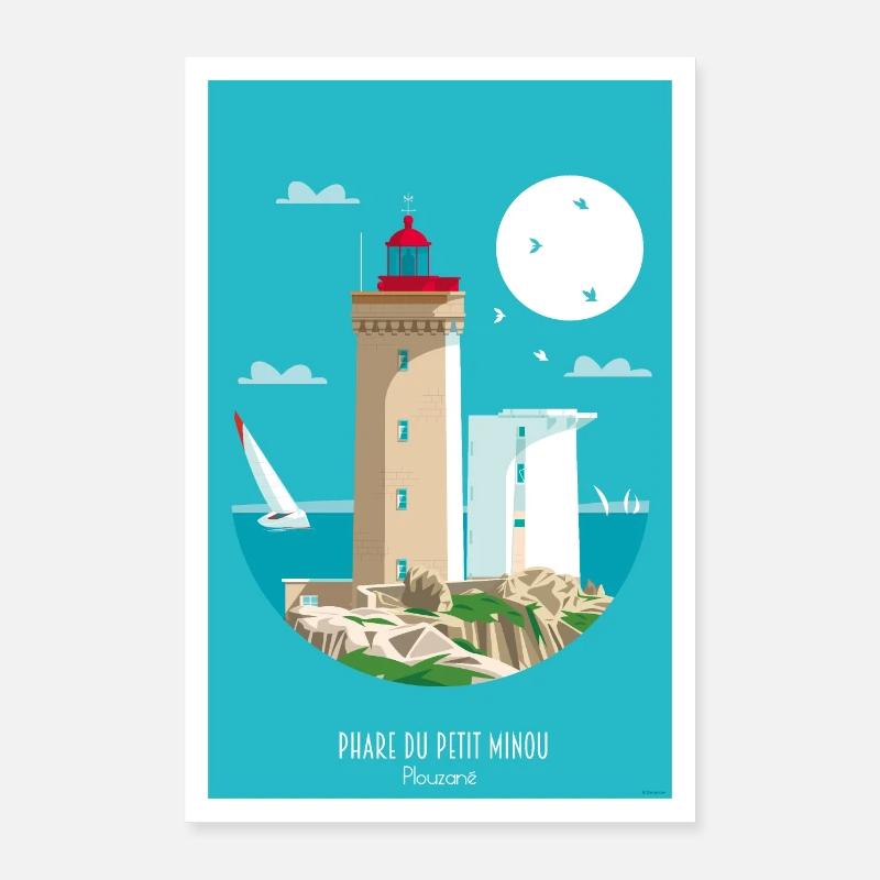 Phare du Petit Minou -Plouzané Poster 40 x 60 cm