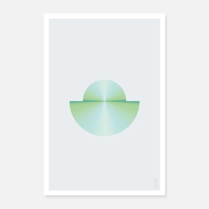 Reflection - Verdant - Light - Poster 16" x 24" (40x60 cm) - white
