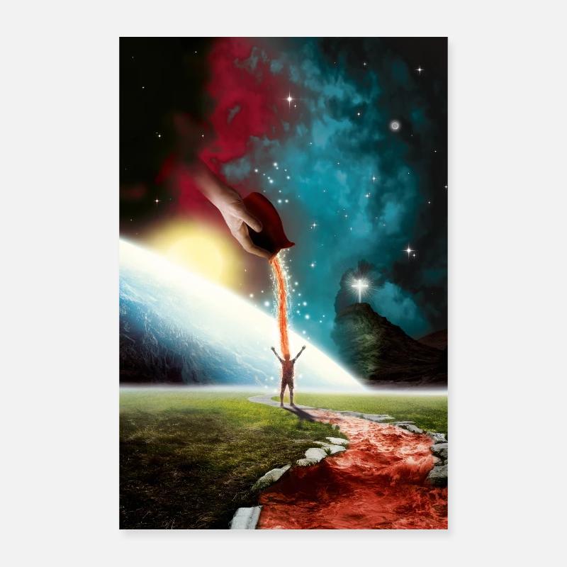 Racheté - Poster 40 x 60 cm - blanc