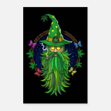 Cannabis Wizard Stoner Poster 40x60 cm