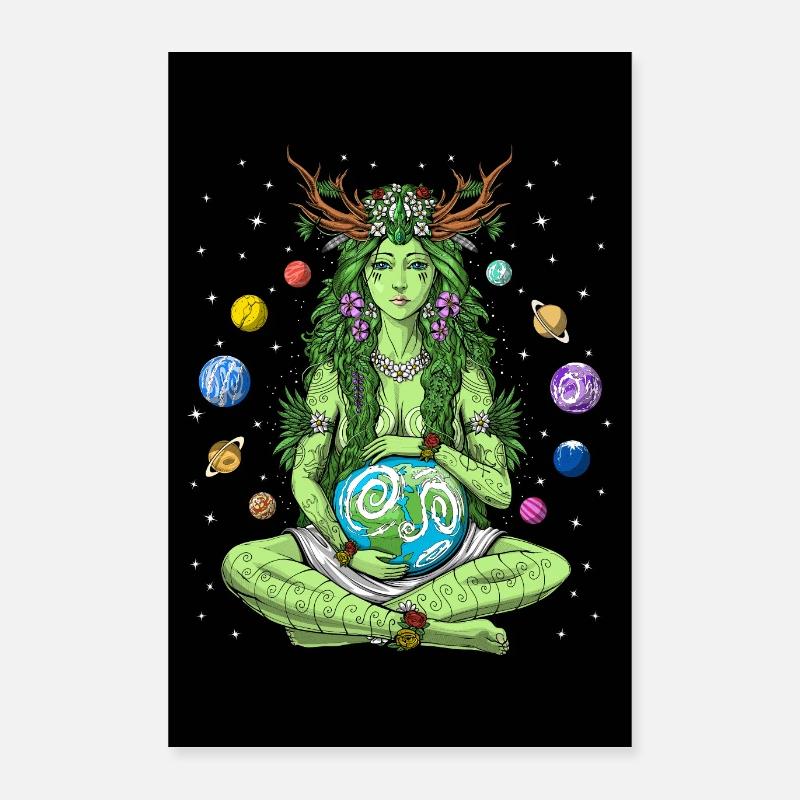 Mutter Erde Göttin Gaia Poster 40x60 cm