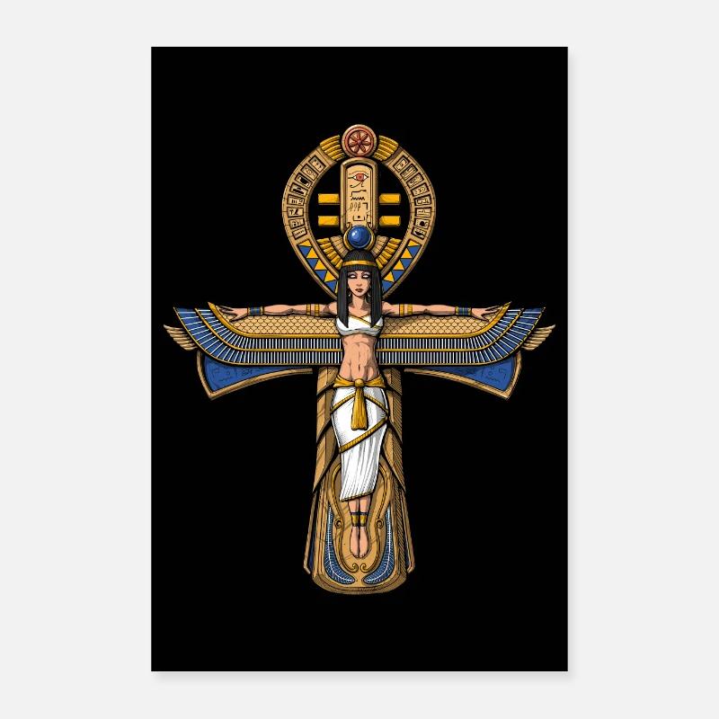 Ancient Egyptian Ankh Cross Poster 16" x 24" (40x60 cm)
