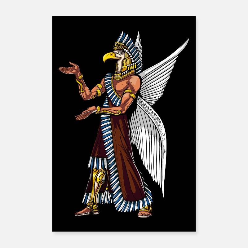 Divinité de l’aigle Anunnaki Poster 40 x 60 cm
