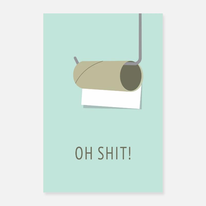 Oh merde! Poster 40 x 60 cm