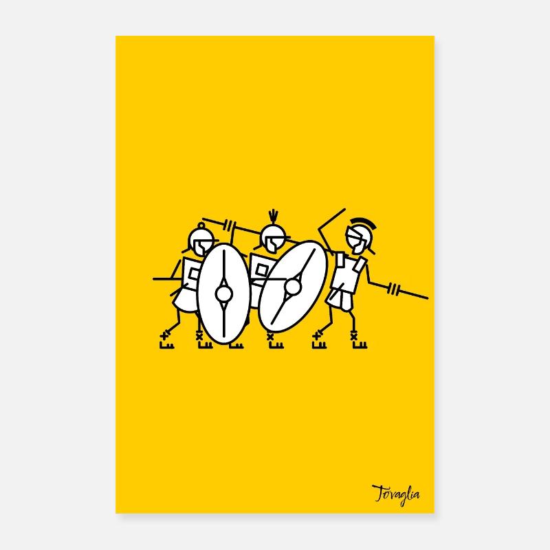 Romerne angriber! Poster 40x60 cm