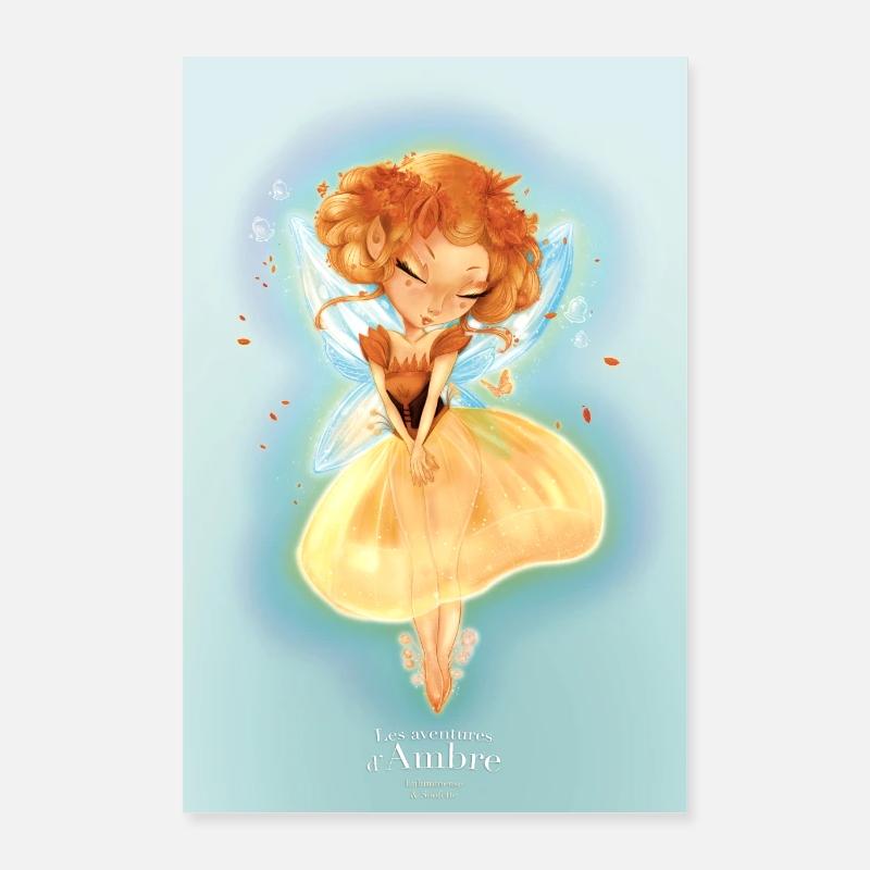 La fée des couleurs d'automne Poster 40 x 60 cm