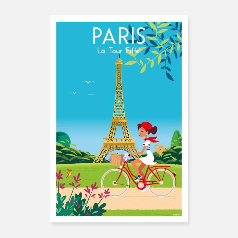 PARIS - Poster 40x60 cm - Weiß