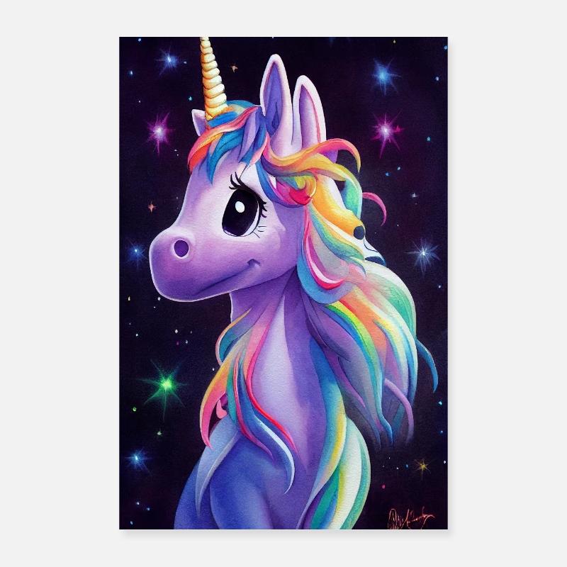 Affiche Licorne Poster 40 x 60 cm
