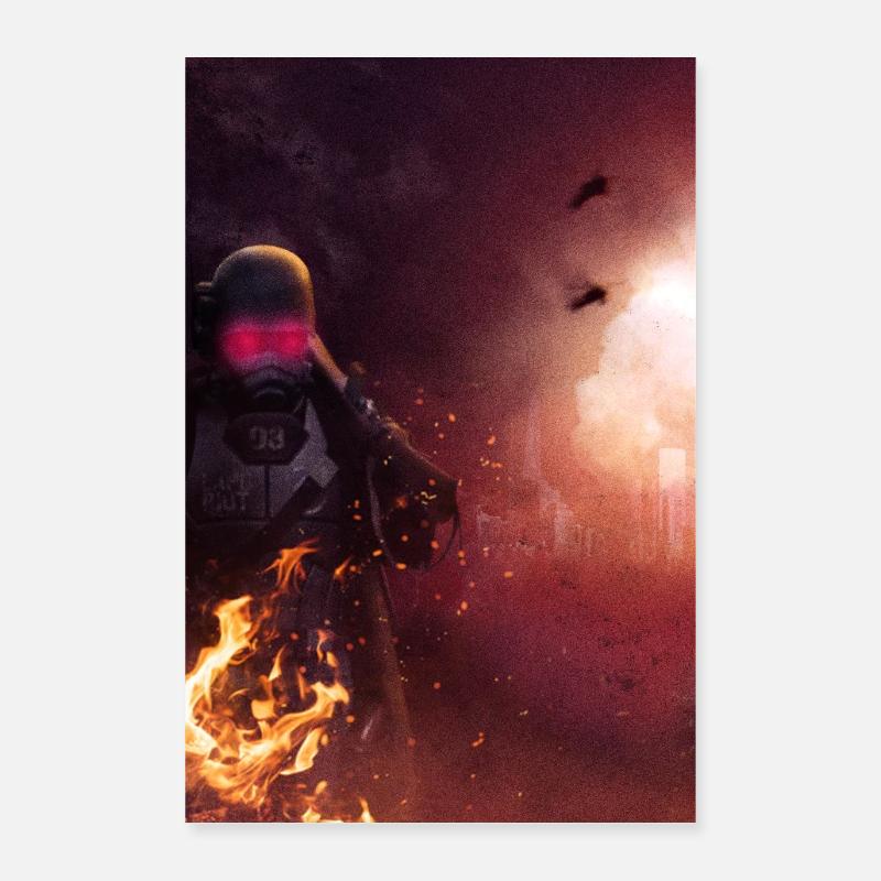 Apocalpyse 1 - Poster 40 x 60 cm - blanc