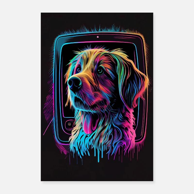 Rainbow Hund Poster Edition Poster 40x60 cm