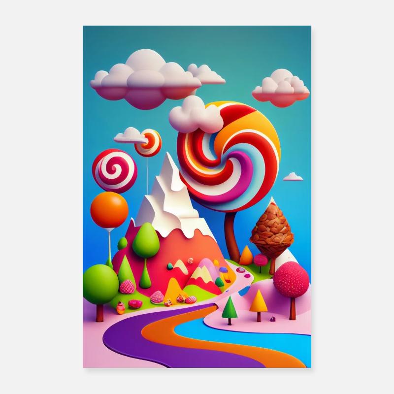 Candy World 01 Poster 16" x 24" (40x60 cm)