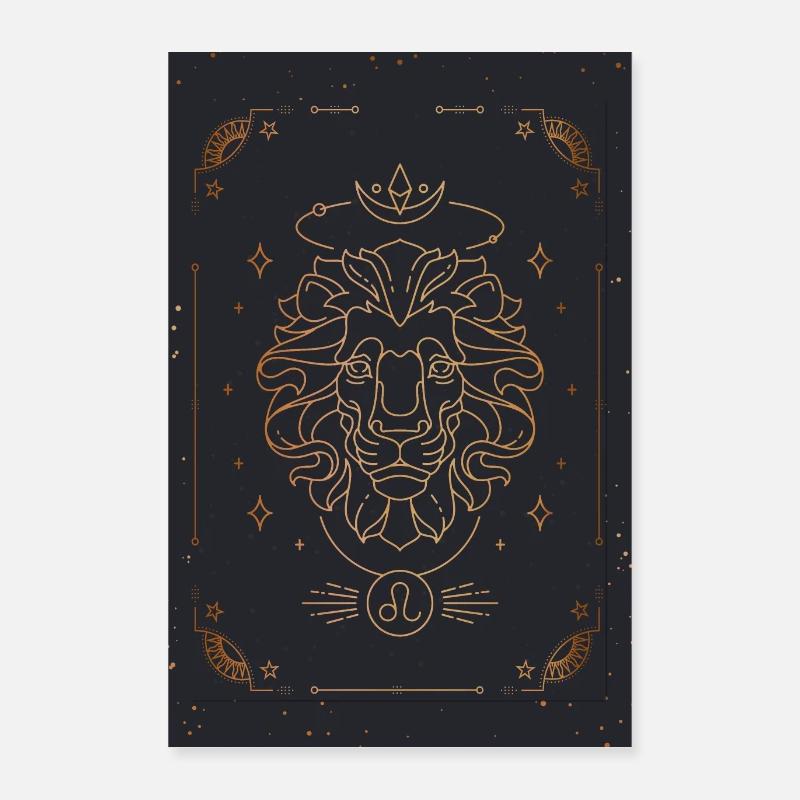 Leo sign: Zodiac constellation Poster 16" x 24" (40x60 cm)