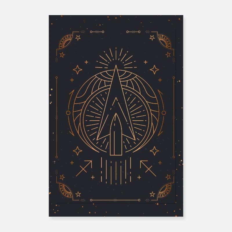 Signe du Sagittaire : Constellation du zodiaque Poster 40 x 60 cm